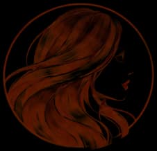 Illustrazione: capelli mossi color rame